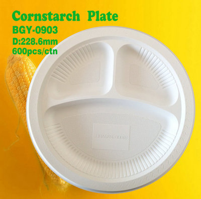 Cornstarch Plate 9inch-3C